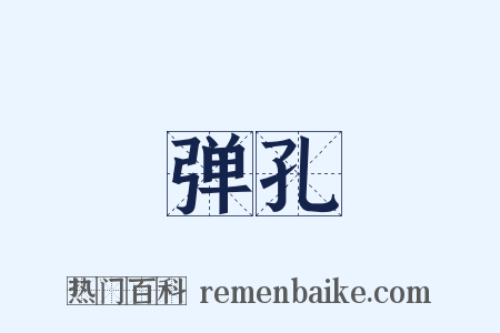 弹孔是什么意思的图片